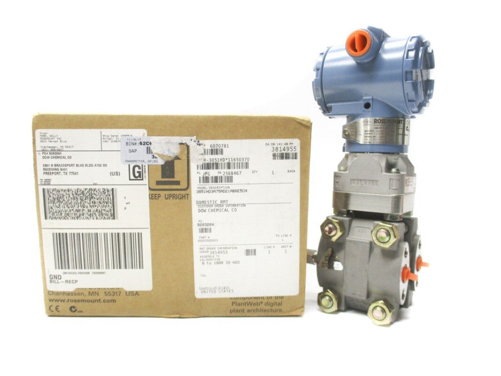 ROSEMOUNT 3051HD3A75AD21AB6E5CN 1000PSI 10.5-55VDC NSMP