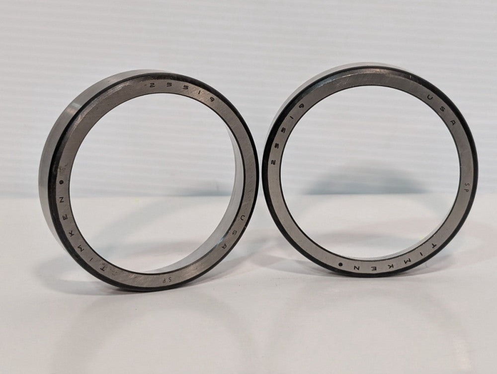 Lot of 2: Timken 25519 Single Cup Outer Ring Tapered Roller Bearings, Made in US