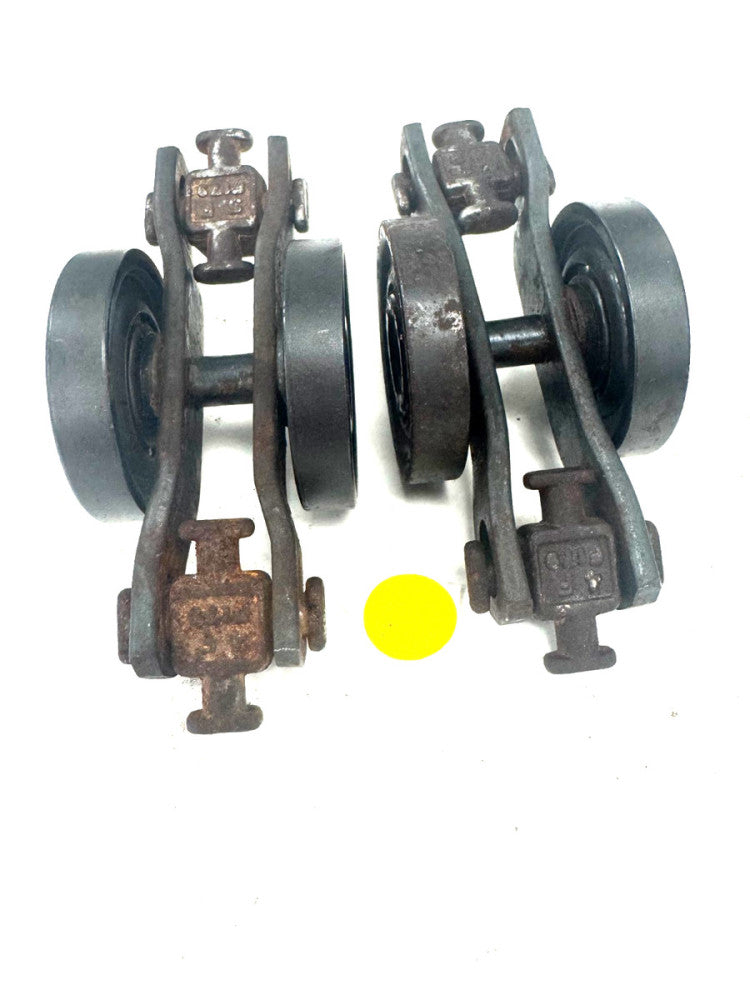 LOT OF 2 CONVEYOR BELT WHEELS