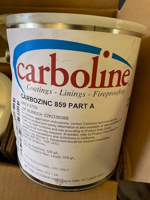 Carboline Carbozinc 859 Part A, EXP 10/2025