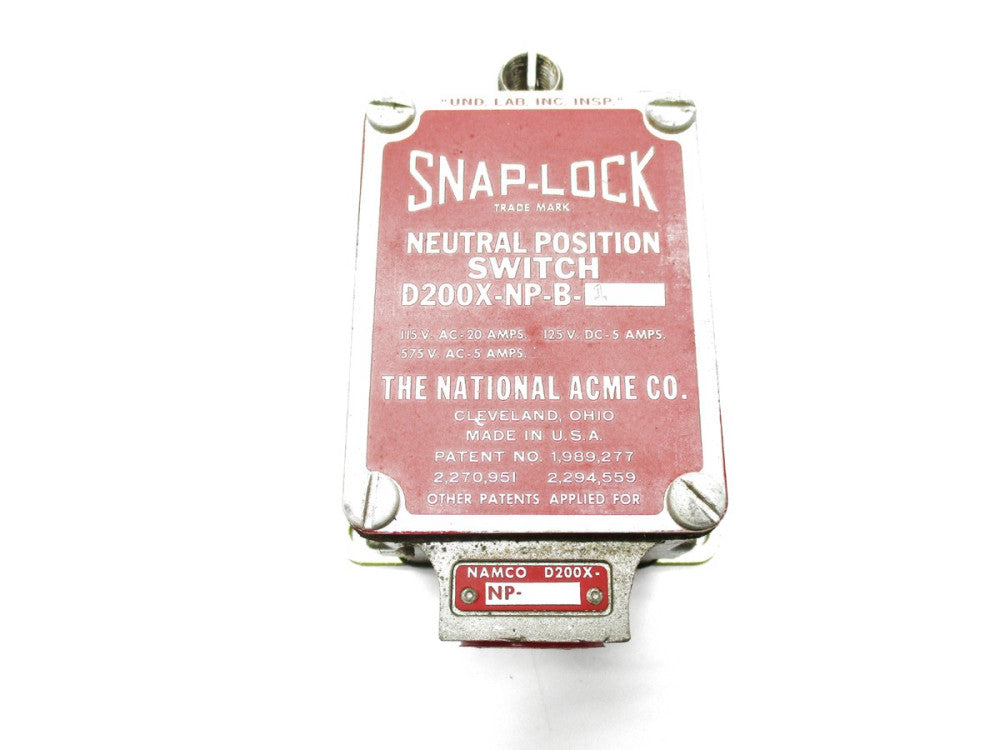 SNAP-LOCK D200X-NP-B-1 NSNP