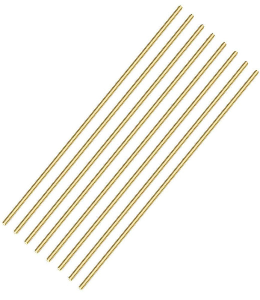 1/8 Inch Solid Brass Rods - 8PCS 11.8 Inch for Versatile DIY Applications