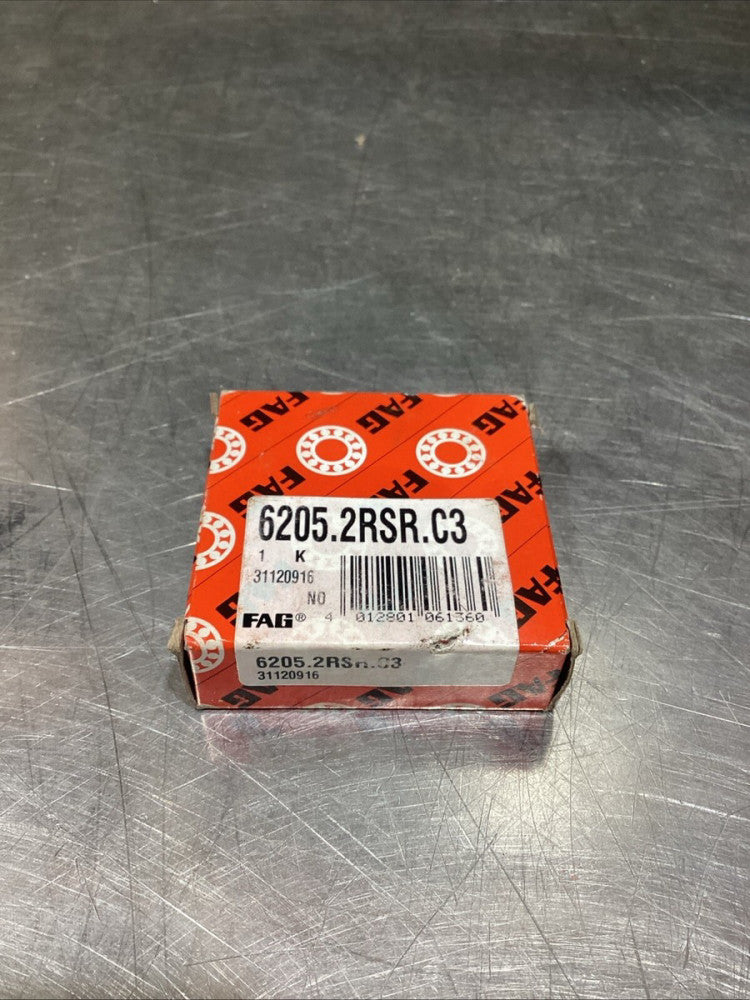 FAG 6205-2RSR-C3 Deep Groove Ball Bearing, NOS