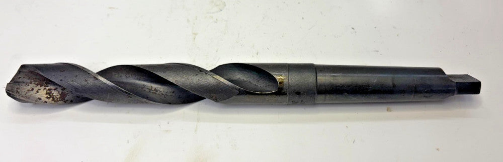 CLE-FORGE, #3 MORSE 1-1/64" TAPER SHANK DRILL  BIT, SPIRAL 2 FLUTE, OAL 11-1/8"