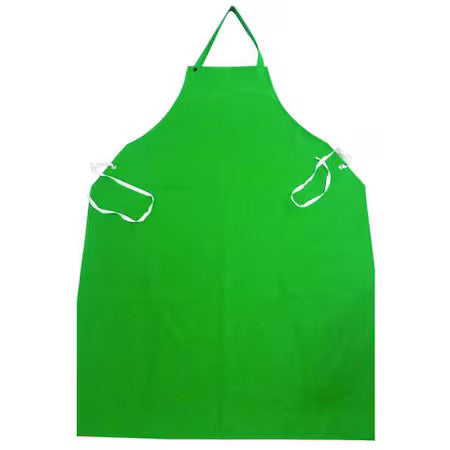 Condor 3Xe79 Bib Apron, Pvc/Polyester, Green, 48 In, Universal