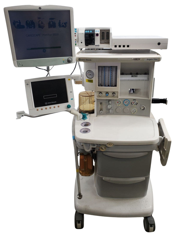 DATEX-OHMEDA AESPIRE VIEW ANESTHESIA MACHINE W/ B850 MONITOR
