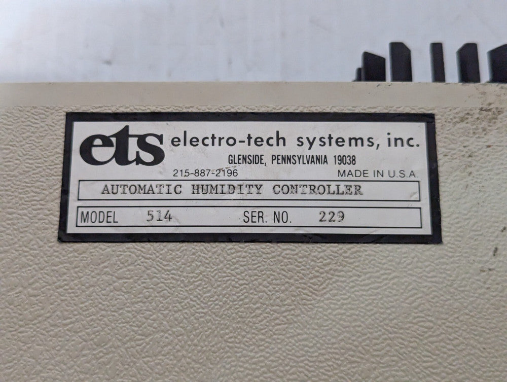 Electro Tech Systems ETS Model 514 Automatic Humidity Controller