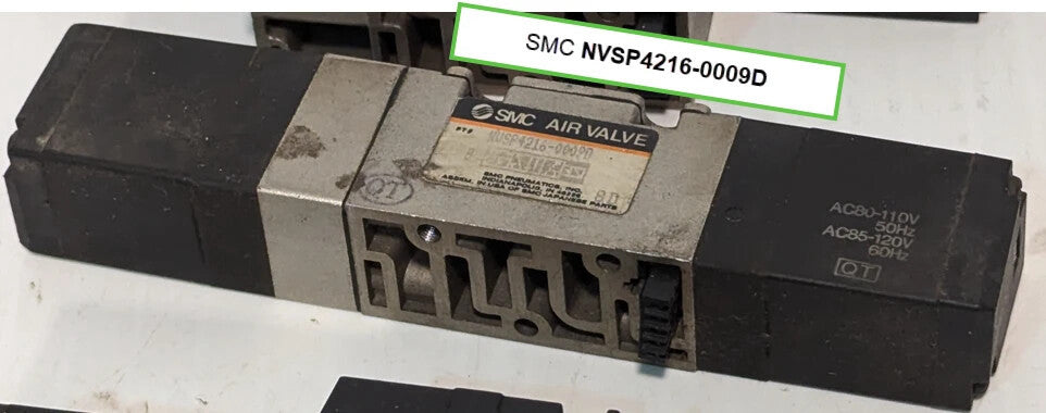 SMC NVSP4216-0009D Air Valve, 110v @ 50Hz / 120v @ 60Hz