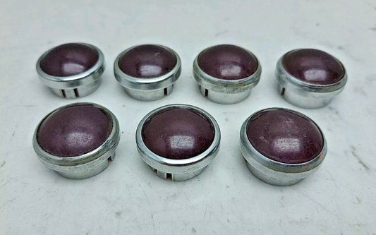 7 Pack Dialight 031-0111-300 Lens Cap Indicator Red 1" 0.78" Polycarbonate Used