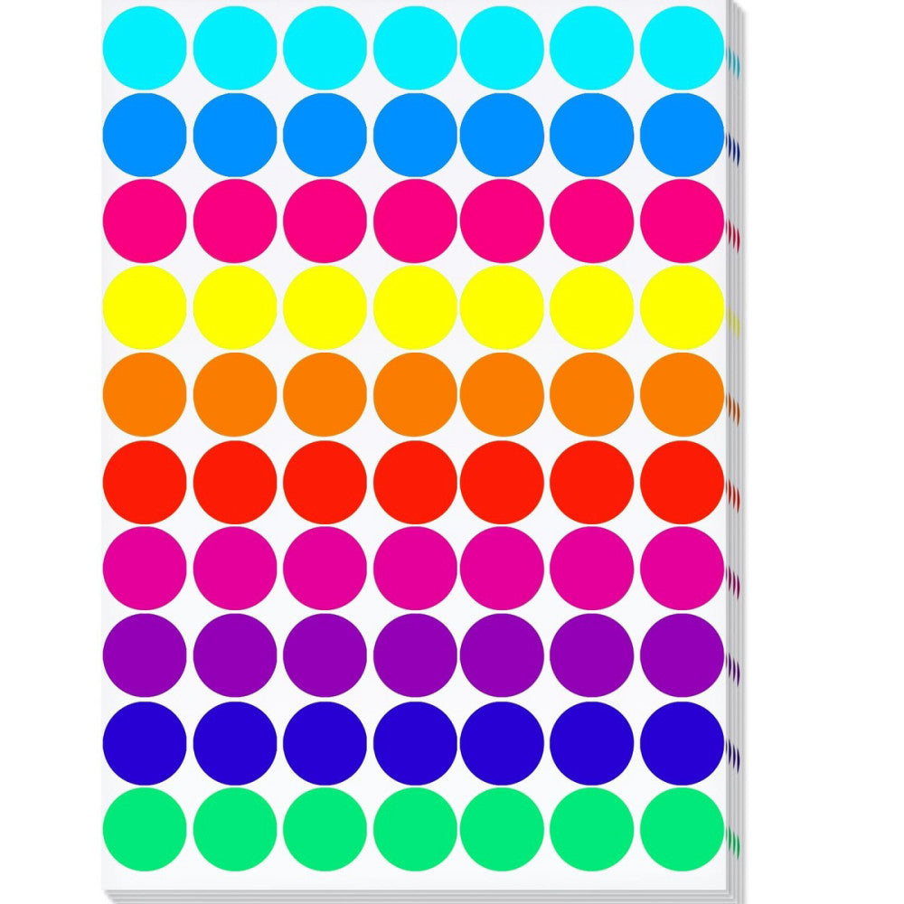 Dot Sticker 2100 Pcs 3/4" Blank Garage Sale Price Stickers Circle Sticker‘s C...