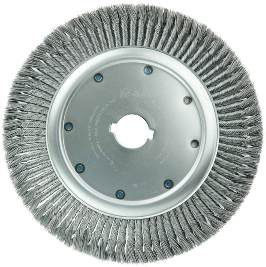 09990 15" High Density Standard Twist Knot Wire Wheel, .020" Steel Fill, 2" A...