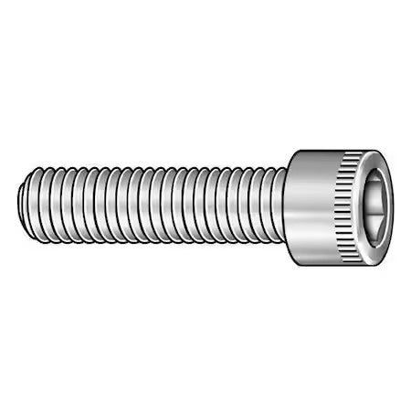 Zoro Select 37F100kcs 3/8"-24 Socket Head Cap Screw, Socket, Black Oxide Alloy