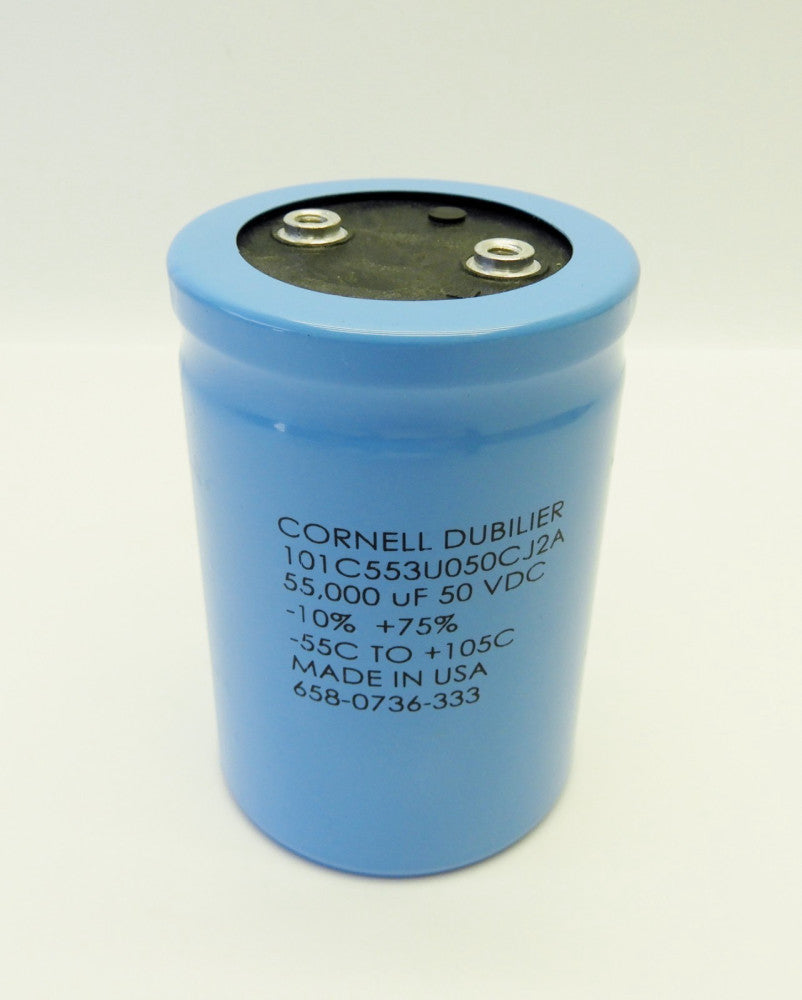 Cornell Dubilier 101C553U050CJ2A 658-0736-333 55,000 uF 50 VDC Capacitor *