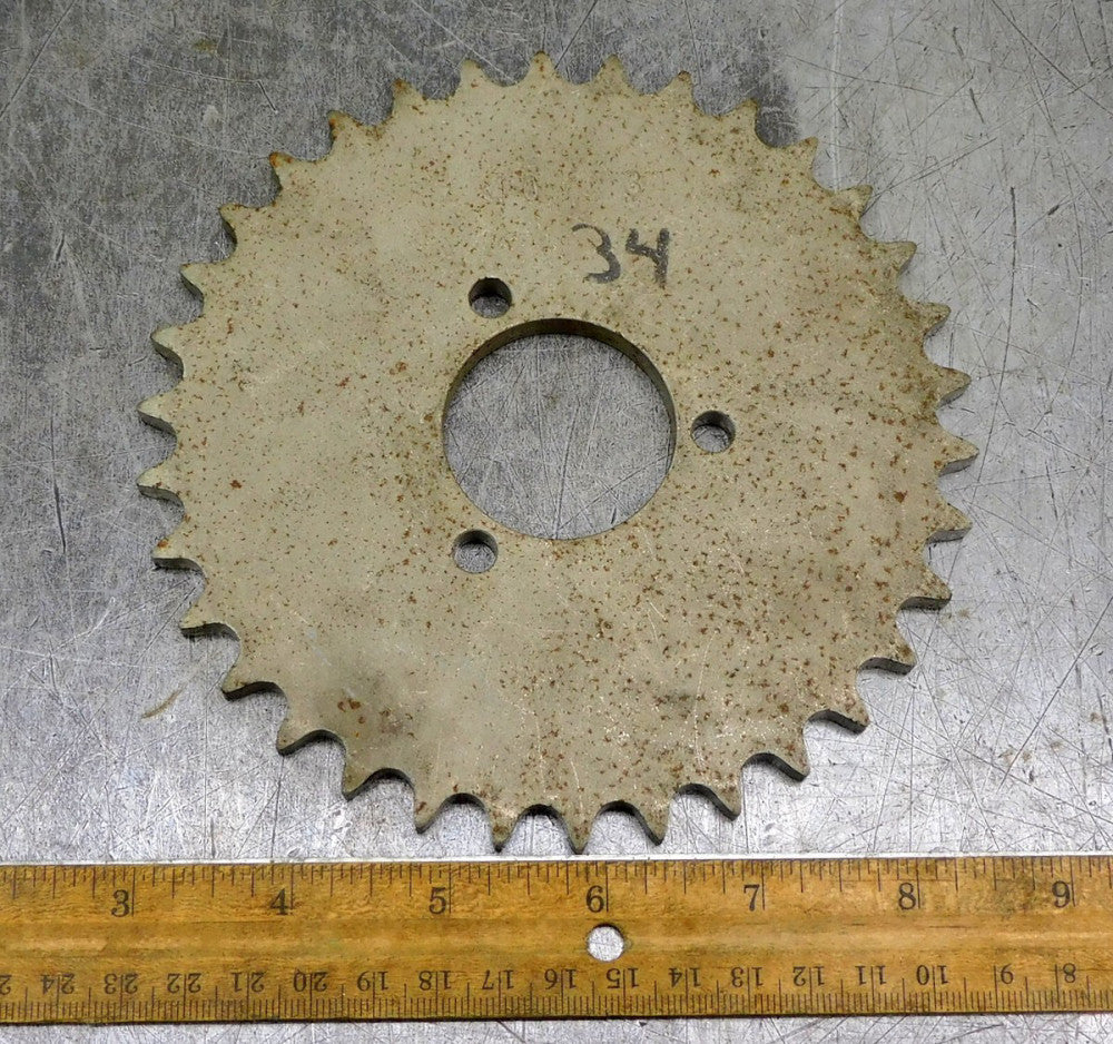 Martin 40A34 A-Plate Roller Chain Sprocket  #40 34 Teeth 1-1/2" Bore