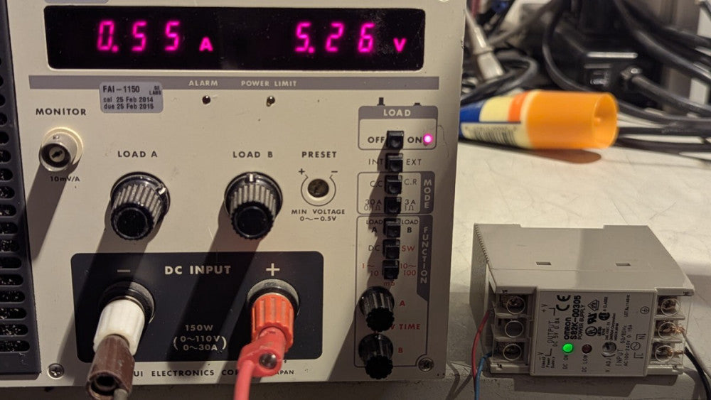 OMRON S82K-00305 5V 5A POWER SUPPLY LOAD TESTED WORKS FINE