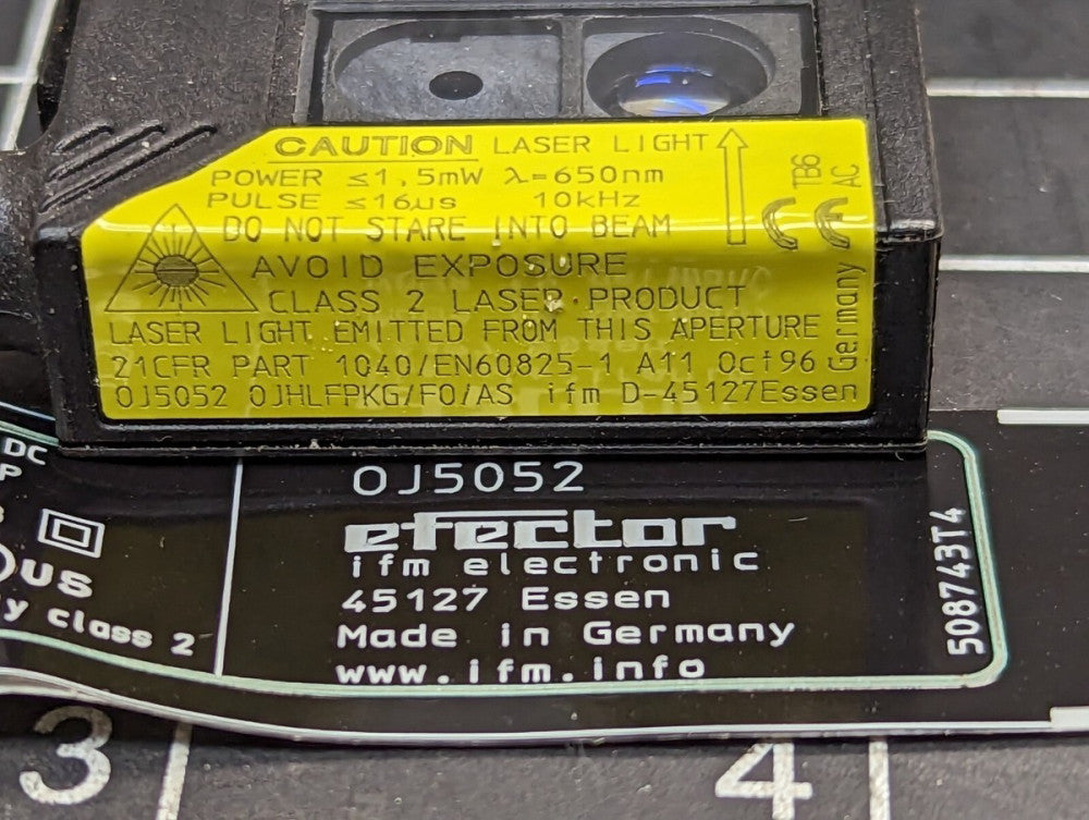 IFM Efector OJ5052 OJHLFPG/FO/AS Photo Electric Sensor NEW [OF15]