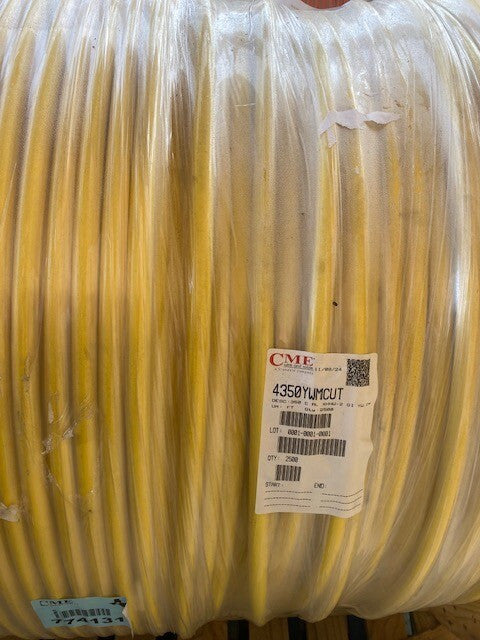 (2,500 FEET) CME 350 XHHW-2, C-AL YELLOW WIRE (NEW)