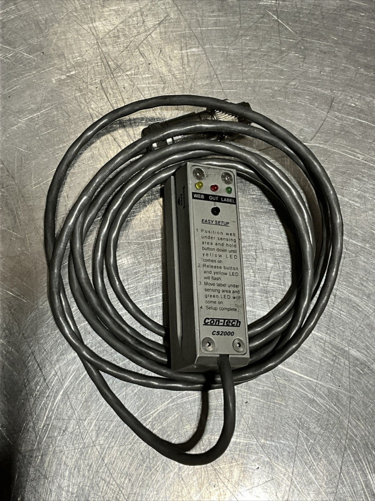 Con-Tech CS2000 label sensor Nos Surplus