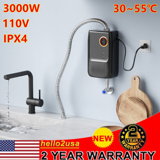 3000W Electric Water Heater Hot Water Heater Instant Hot Water Heater IPX4 