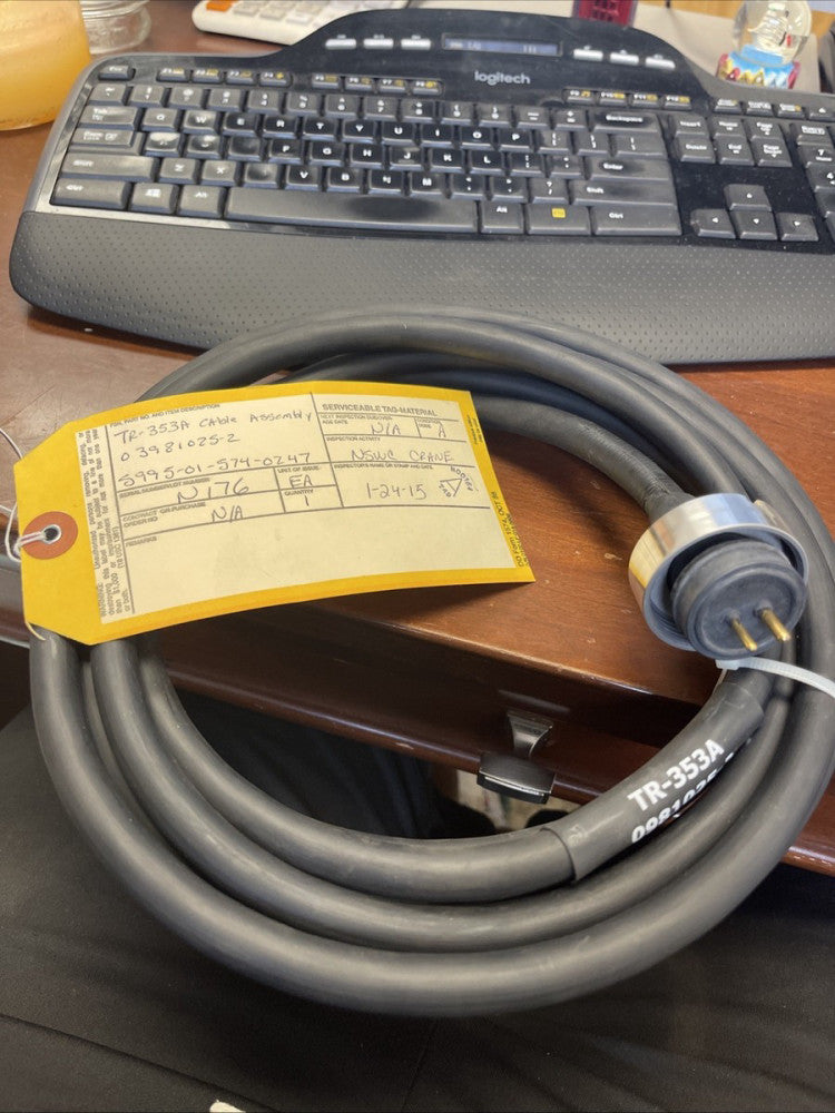 BRAND NEW TR-353A CABLE ASSEMBLY 03981025-2, 5995-01-574-0247 *FREE SHIPPING*