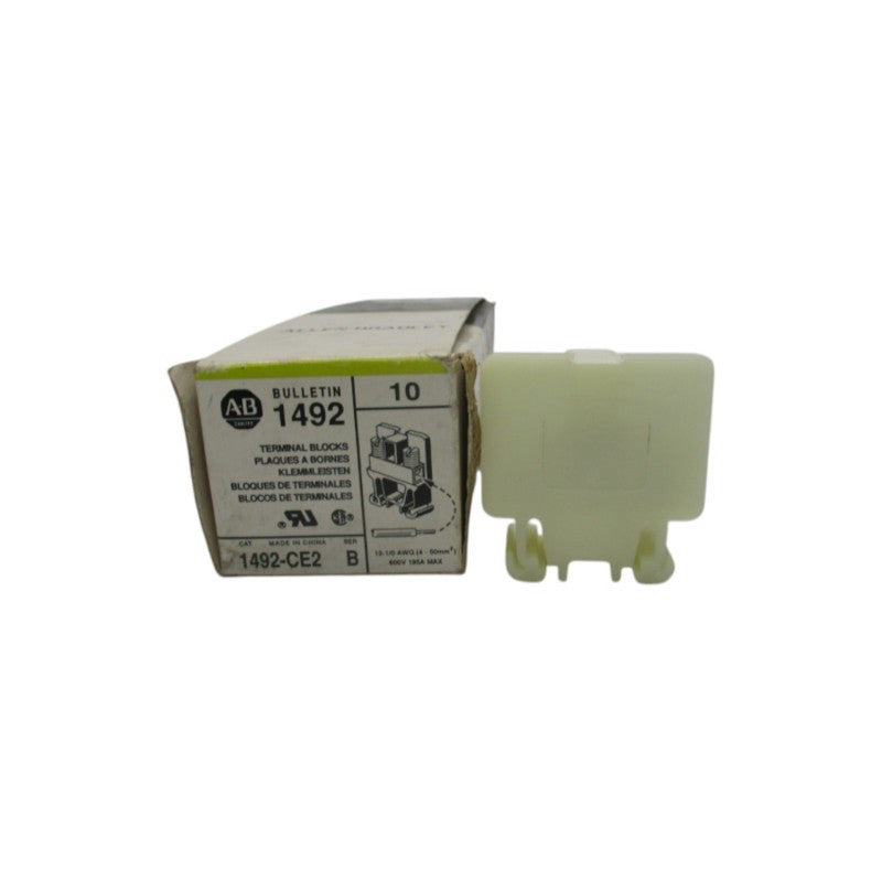 ALLEN BRADLEY 1492-CE2 SER. B 600V 195A (PKG OF 10) (BK/GR) NSMP