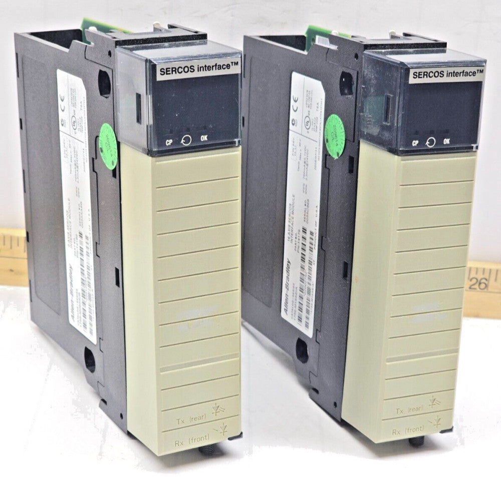 2) Allen-Bradley Sercos Interface Modules 1756-M08SE/B & 1756-M16SE/A  LOT OF 2