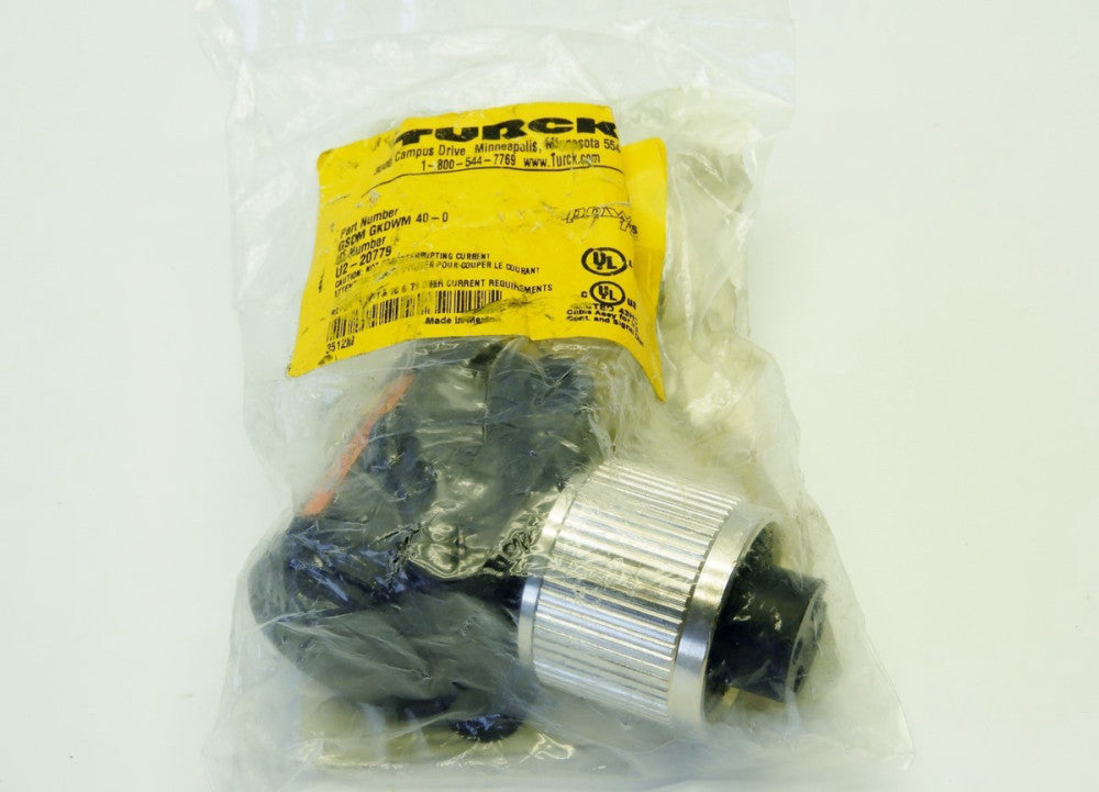 Turck U2-20779, GSDM GKDWM 40-0 600V 25A NEW