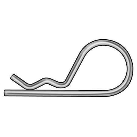 Zoro Select Wwg-Bps-219 Cotter Pin,Hairpin,1/4"Dx4" L,18-8 Ss