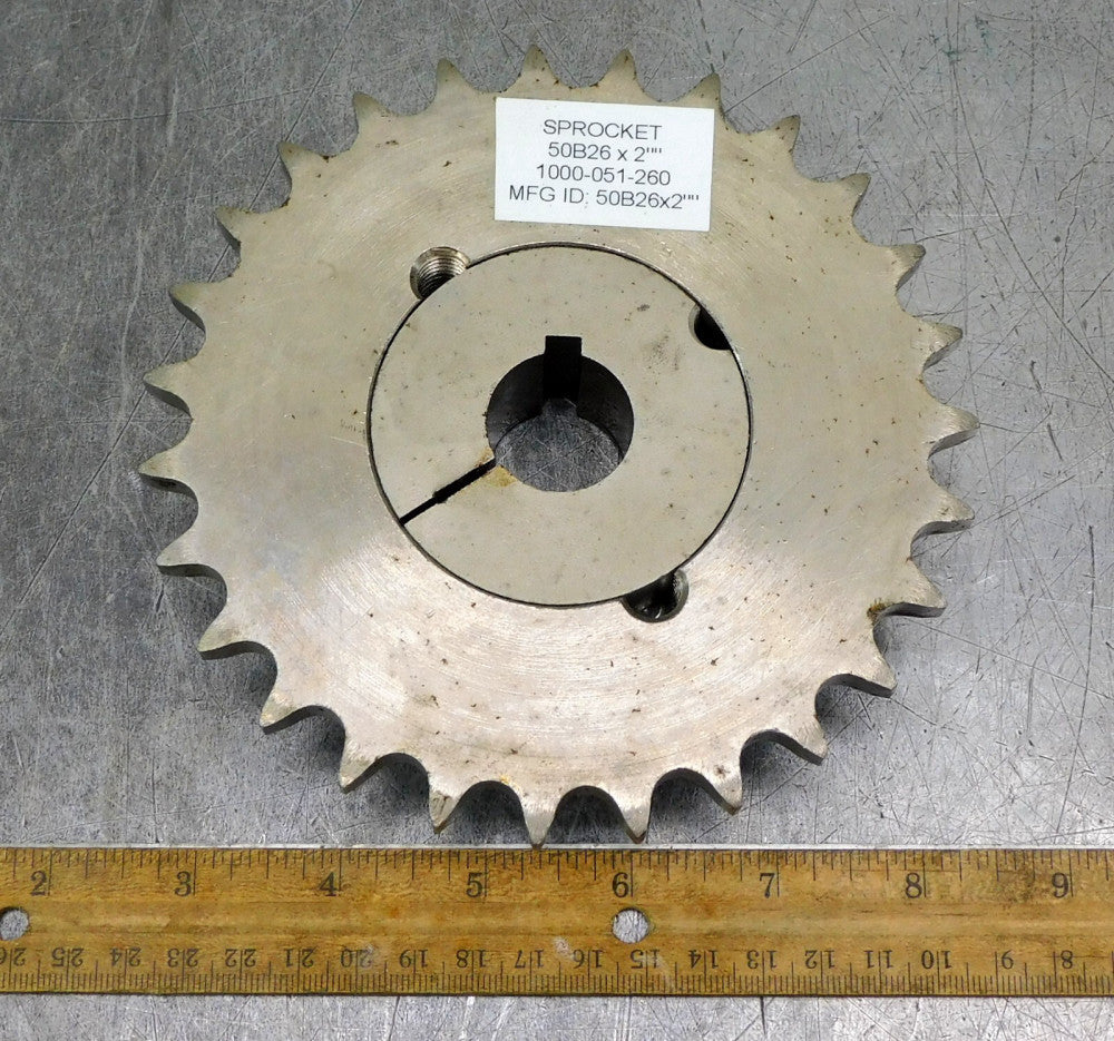 Martin 50BTB27 Roller Chain Sprocket #50 27 Teeth 1" Bore Keyed