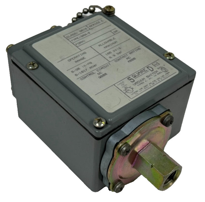 NEW SQUARE D 9016-GAW-2 VACUUM SWITCH SER. C 9016GAW2