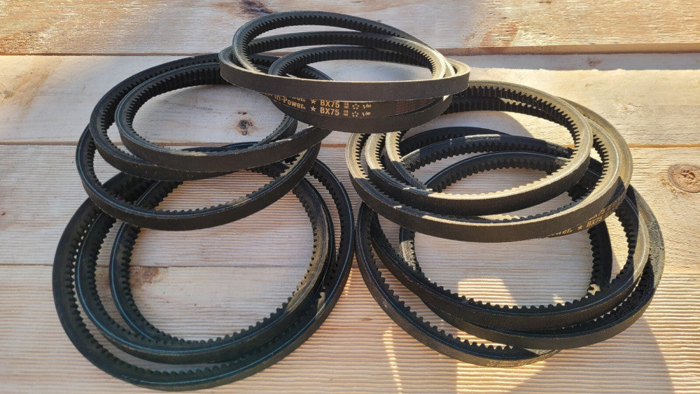 Lot of 5 Gates BX75 Tri-Power V Belts 78" Outside Length