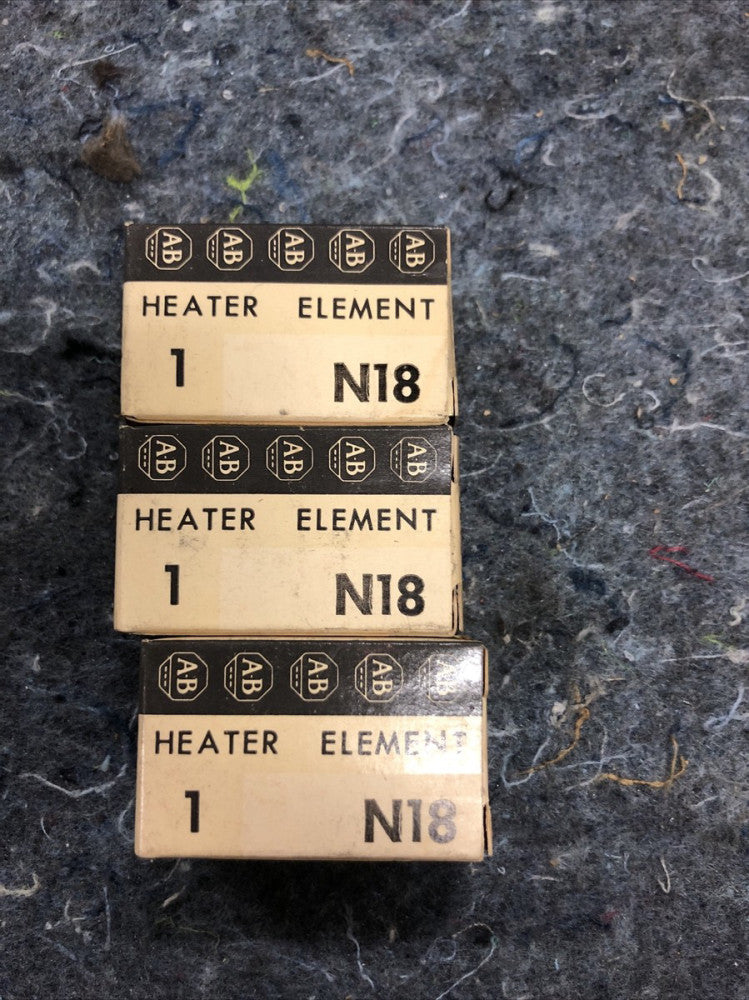 ALLEN-BRADLEY N18, Thermal Overload Heater Element LOT OF 3