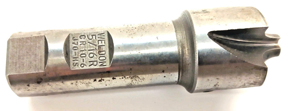 WELDON 5/16R CORNER RADIUS ENDMILL HS 4 FLUTE MILL DIA 1-1/4" OAL 3-1/2" CR10-6