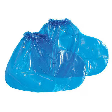 Polyco 49310 Disposable Shoe Covers, Polyolefin, Blue, Slip Resistant Sole: Yes