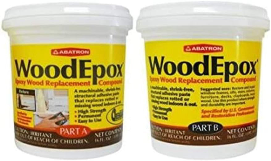 Abatron WoodEpox Kit - 2 Pint - 2-Part Structural Epoxy Adhesive Filler - Wood F