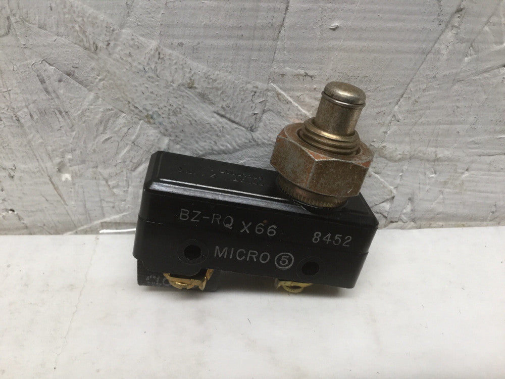 Micro Switch BZ-RQX66 Overtravel Plunger Limit Switch 15A 125, 250 or 480 VAC