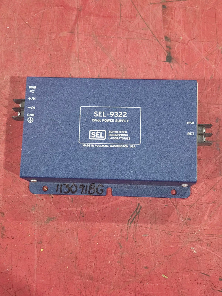 USED SCHWEITZER SEL-9322 15VDC. POWER SUPPLY 93223XX