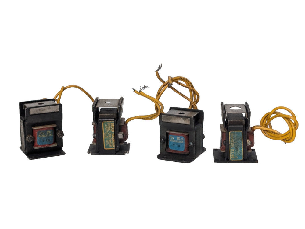 Lot of 4 Asstd Solenoid Valve Control Coils Hannifin Numatics Decco 12065, More