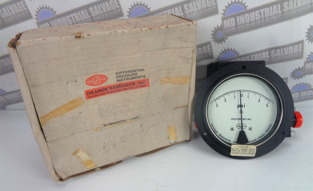 ORANGE RESEARCH Inc. 1518DGS-1A-4.5f-10 Differential Pressure Gauge (NEW in BOX)