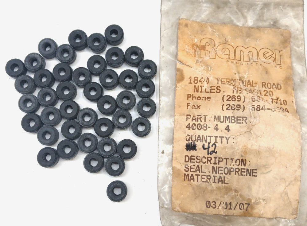 RAMER PRODUCTS SEALS LOT OF 42 PART NO. 4008-4.4 LEAK TEST CONNECTORS