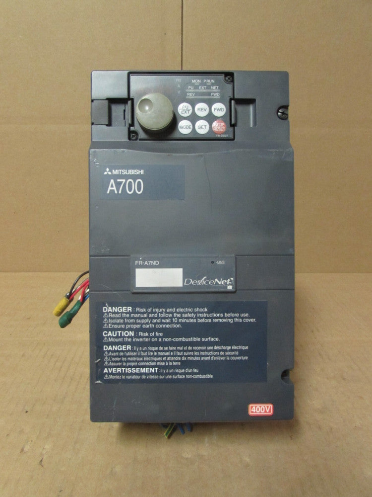 MITSUBISHI F700 AC DRIVE FR-A740-00090-TF 5HP 3Ph 380-480V, NICE USED TAKEOUT!!