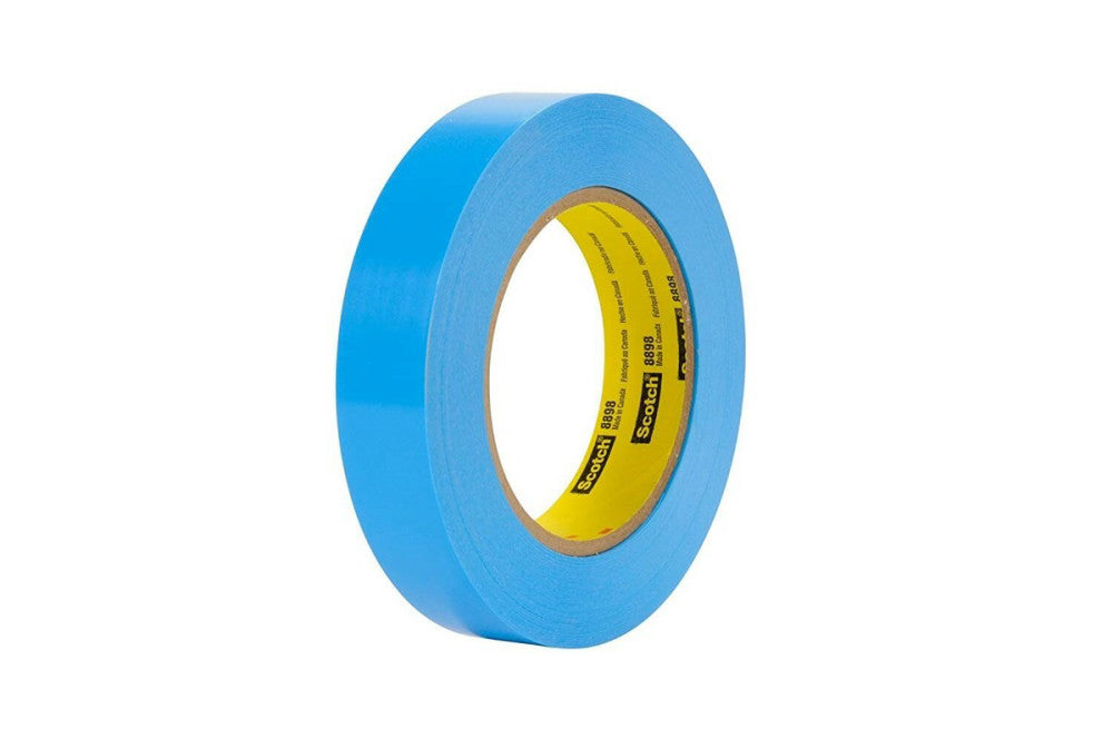 Scotch (7000048850) 1" x 60 yd Series 8898 Blue Strapping Tape - Lot of 9 Rolls 