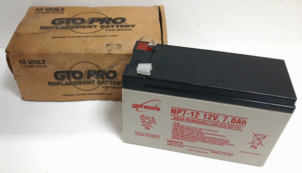GENESIS NP7-12 SEALED RECHARGEABLE LEAD ACID REPLACEMENT BATTERY 12 VOLT