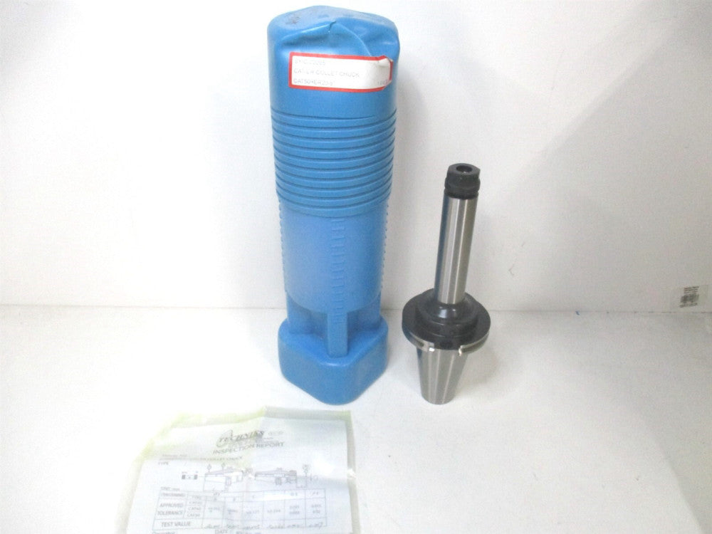 Techniks (22295) 1.34 x 8" OAL V-Flange CAT50 ER20 High Speed Steel Collet Chuck