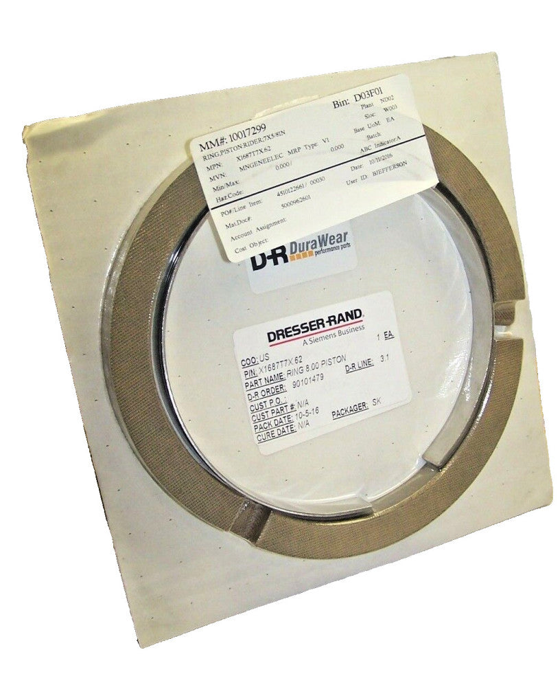NEW DRESSER RAND / SIEMENS DURA WEAR 7-5/8" PISTON RING  X1687T7X.62