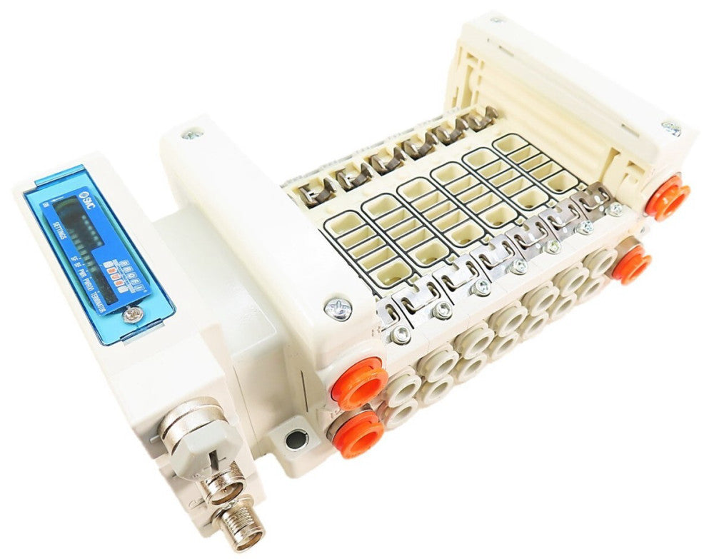 SMC VV5QC21-07C8SNBN VQC Series 7 Station Manifold with ProfiBus EX260-SPR3 NEW