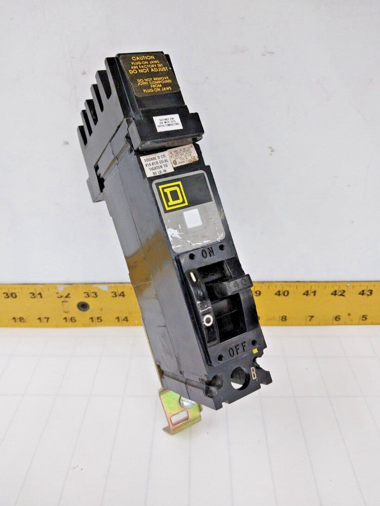 SQUARE D 40 AMP I-LINE CIRCUIT BREAKER 277 VAC / 125 VDC SINGLE POLE  FA14040B