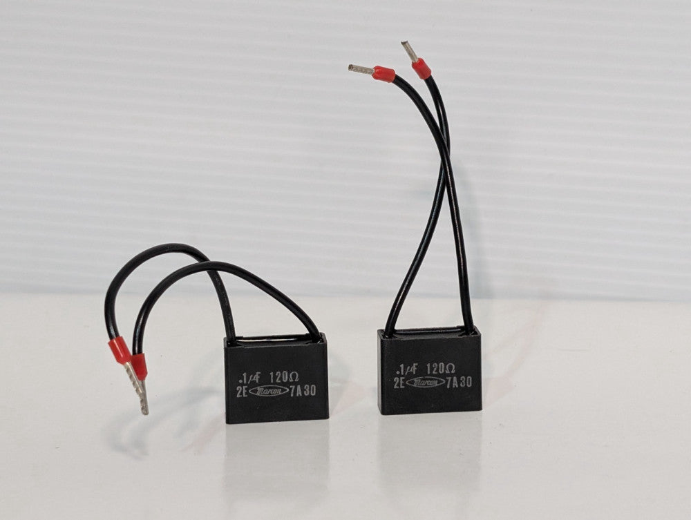 Lot of 2 Pieces Marcon 2E 7A30 Capacitor, 0.1uF (Capacity), 120Ω (Ohm), 7A30