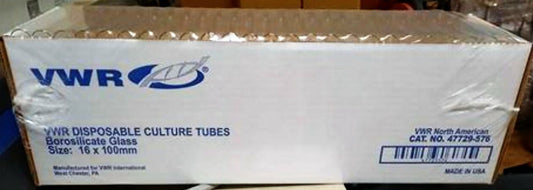 250 Count 16 x 100 mm / 14mL Borosilicate Glass Culture / Test Tubes [B2F] 