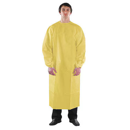Ansell 68-2300 Gown,Xl,Polyethylene,66" L,29" W,Pk50